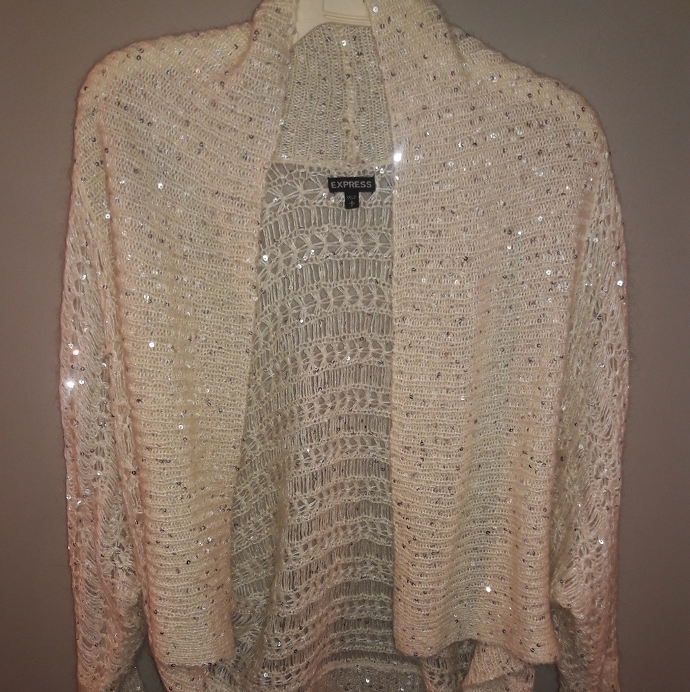 Sequin shawl/cardigan